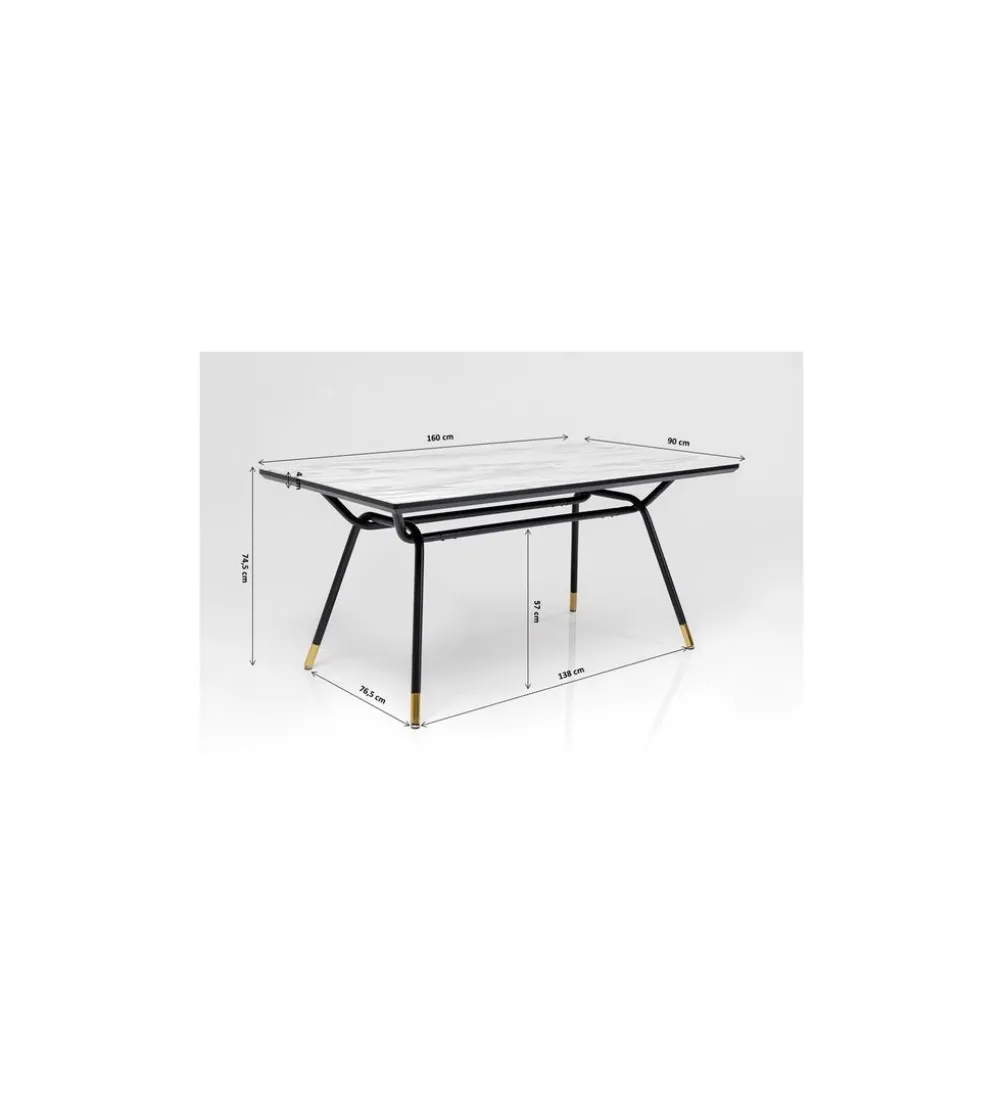 Stół South Beach 160 cm w optyce marmuru