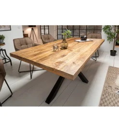 Stół SPIDER Galaxy 180 cm drewno Mango na nogach pająk krzyżak