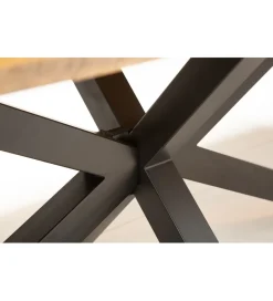 Stół SPIDER Galaxy 160 cm drewno Mango na nogach pająk krzyżak