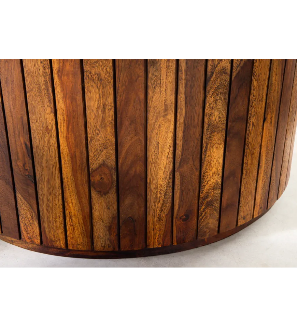 Stół TRES CHIC 120 cm drewno sheesham naturalny