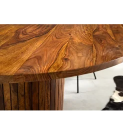 Stół TRES CHIC 120 cm drewno sheesham naturalny