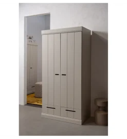 Szafa DRAWER 195 x 94 cm drewno sosna dust
