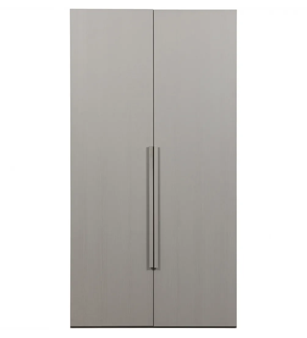Szafa dwudrzwiowa RENS 110 cm dekor orzechowy szara