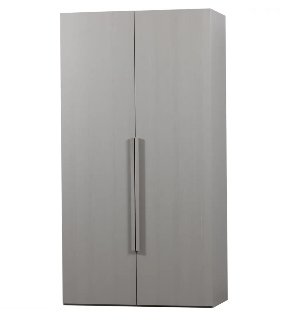 Szafa dwudrzwiowa RENS 110 cm dekor orzechowy szara