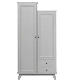 Szafa LILY 190 cm drewno sosny szara