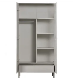 Szafa MADU 195 cm drewno sosna szara