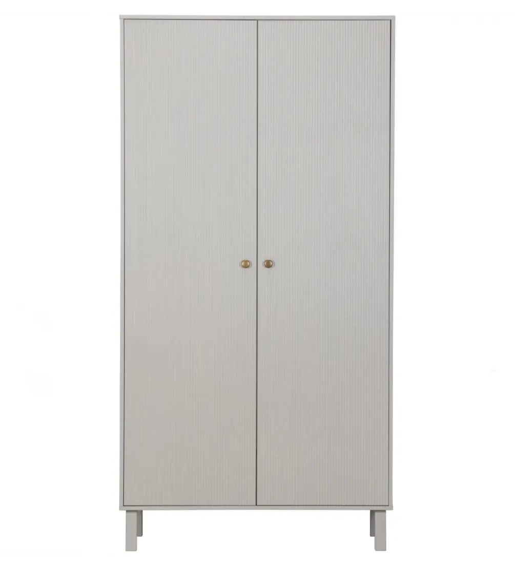 Szafa MADU 195 cm drewno sosna szara