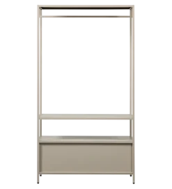 Szafa otwarta FERRIS 185 x 100 cm piaskowa