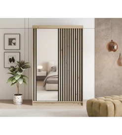 Szafa przesuwna EMERIO II 120 cm kolor dąb artisan