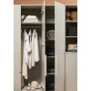 Szafa PURE 215 x 142 cm drewno sosny dust