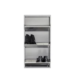 Szafka na buty CARUSO 103 cm srebrna