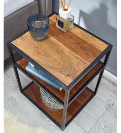 Szafka nocna BASTIA 40 cm drewno sheesham