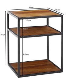 Szafka nocna BASTIA 40 cm drewno sheesham