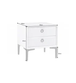 Szafka nocna Cosmo 45 cm biała