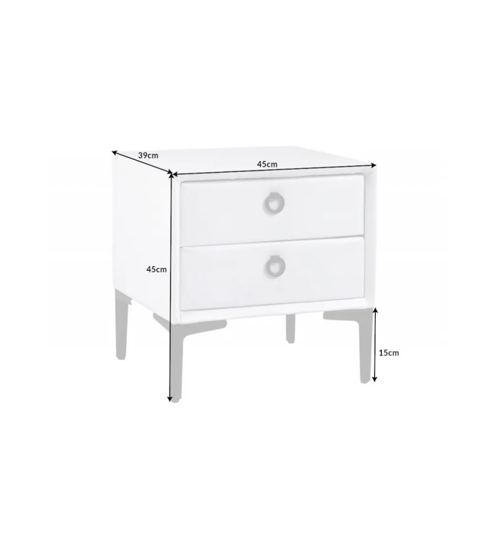Szafka nocna Cosmo 45 cm biała