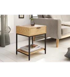 Szafka nocna Elements 40 cm w kolorze dębowym