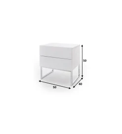 Szafka nocna NOLA 50 cm biała