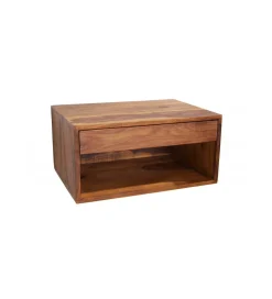 Szafka nocna wisząca ZAMBEZI  50 cm drewno sheesham