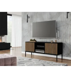 Szafka RTV MEORATI 150 cm w optyce dąb artisan