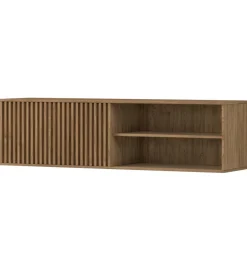 Szafka RTV wisząca ENTSIAN 150 cm w optyce dąb artisan