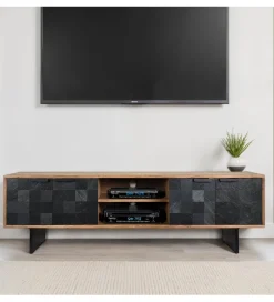 Szafka RTV WOHNLING 150 cm drewno akacja