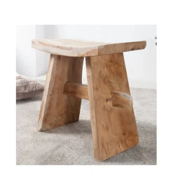 Taboret Zen 40 cm z naturalnego drewna