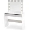Toaletka HOLLYWOOD 94 cm biała z oświetleniem LED