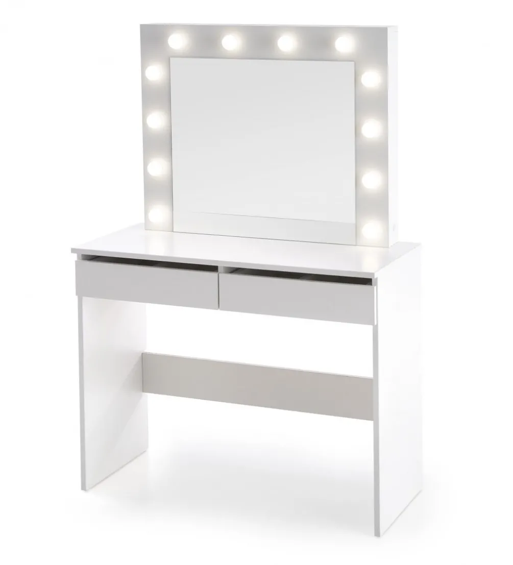 Toaletka HOLLYWOOD 94 cm biała z oświetleniem LED