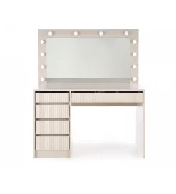 Toaletka HOLLYWOOD XL 120 cm kaszmir z oświetleniem LED