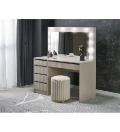 Toaletka HOLLYWOOD XL 120 cm kaszmir z oświetleniem LED