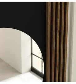 Toaletka wisząca MEORATI 85 cm w optyce dąb artisan/czarny