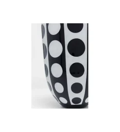 Wazon BRILLAR 45 cm czarno biały szklany