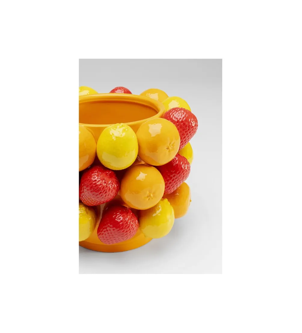 Wazon FRUIT PARADE 20 cm czerwono żółty