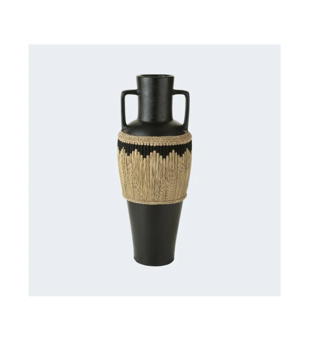 Wazon JAGUREI 100 cm terakota czarny