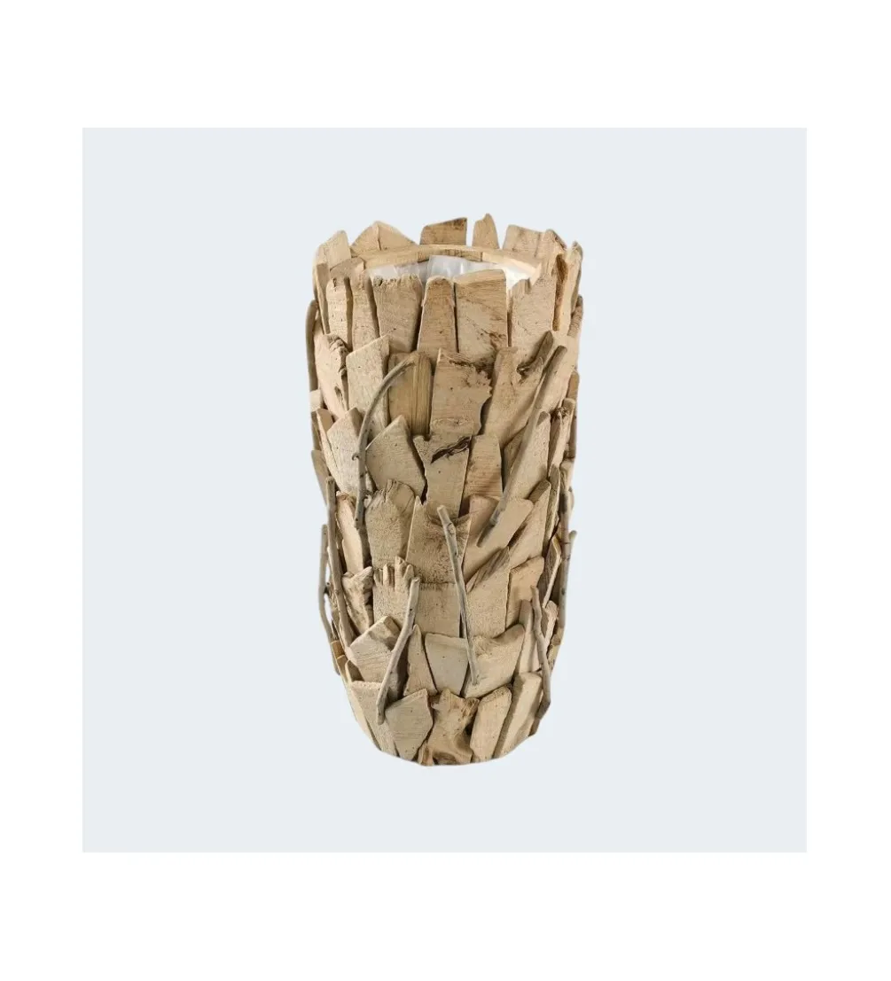 Wazon LASCAS 52 cm drewno dryfujące naturalny