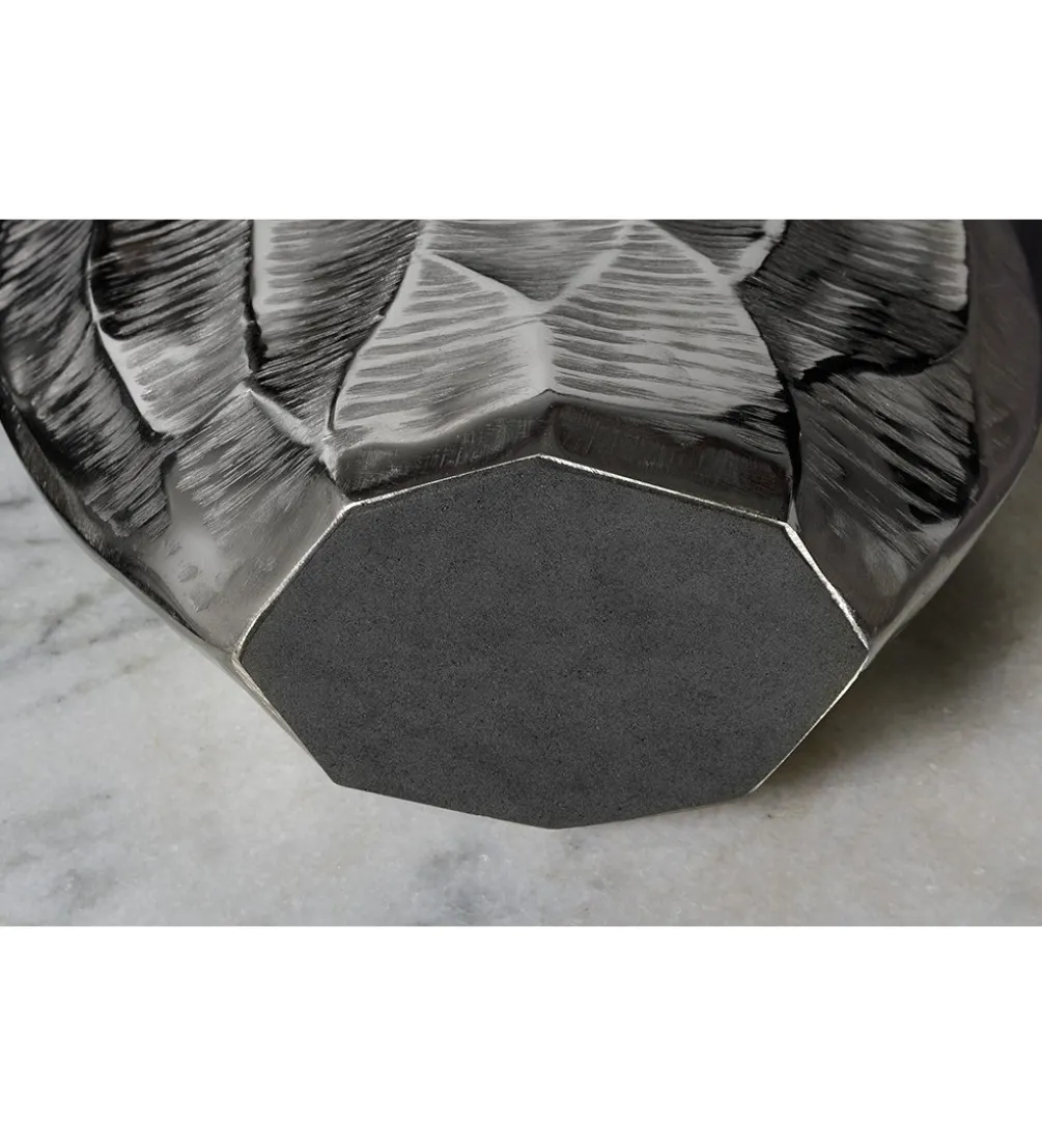 Wazon ORGANIC 45 cm srebrny