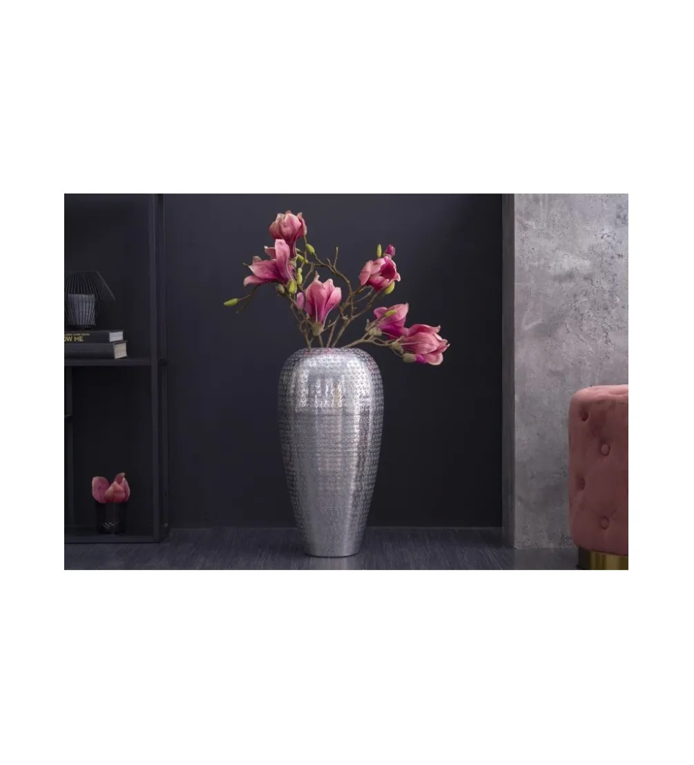 Wazon ORIENT 50 cm srebrny