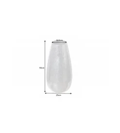 Wazon ORIENT 25 cm srebrny