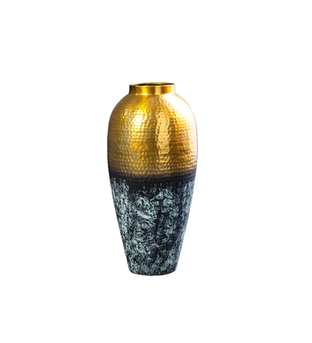 Wazon ORIENT M 50 cm złoto z patyną