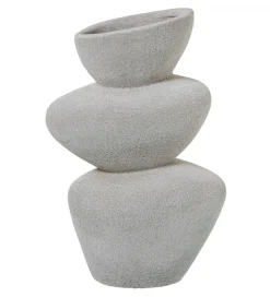 Wazon SARVADO 36 cm piaskowy biały