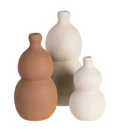 Wazon TAGIN 40 cm ceramika brązowy