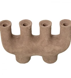 Świecznik KATAM 31 cm brązowy