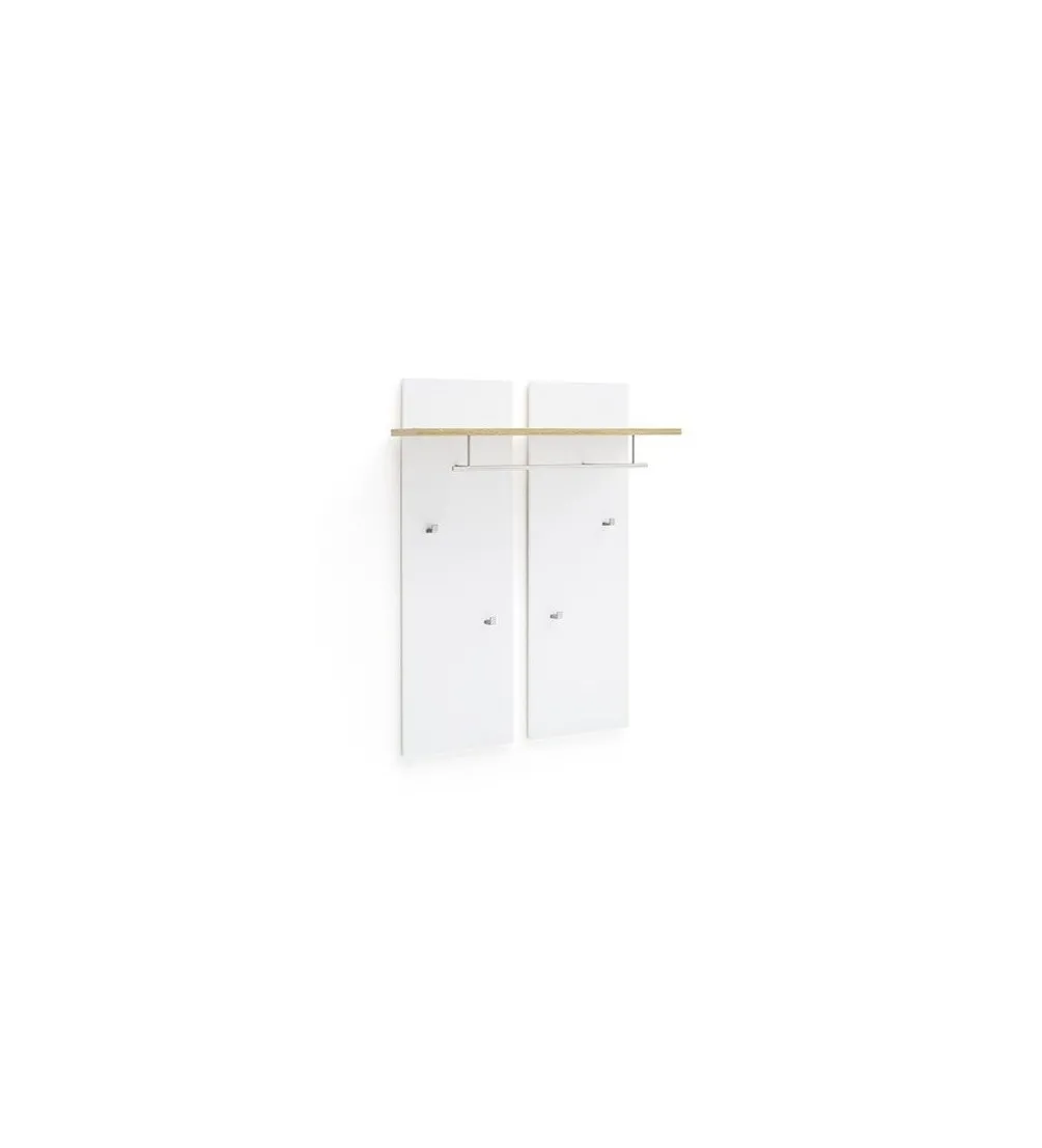 Wieszak CALI z półką biały
