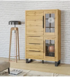 Witryna Halle 120 cm w optyce dąb wotan