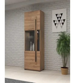 Witryna TULSA 60 cm w optyce dąb Grandson