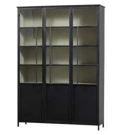 Witryna EXHIBIT 200 cm XL czarny