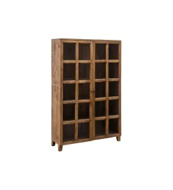 Witryna Iron Craft 115 cm drewno mango brąz