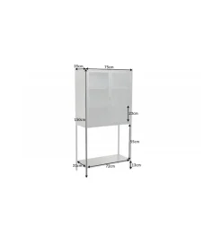 Witryna OLIMPIA 75 cm czarna