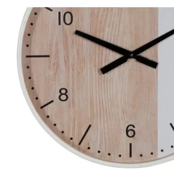 Zegar KUMINA 60 cm naturalny biały
