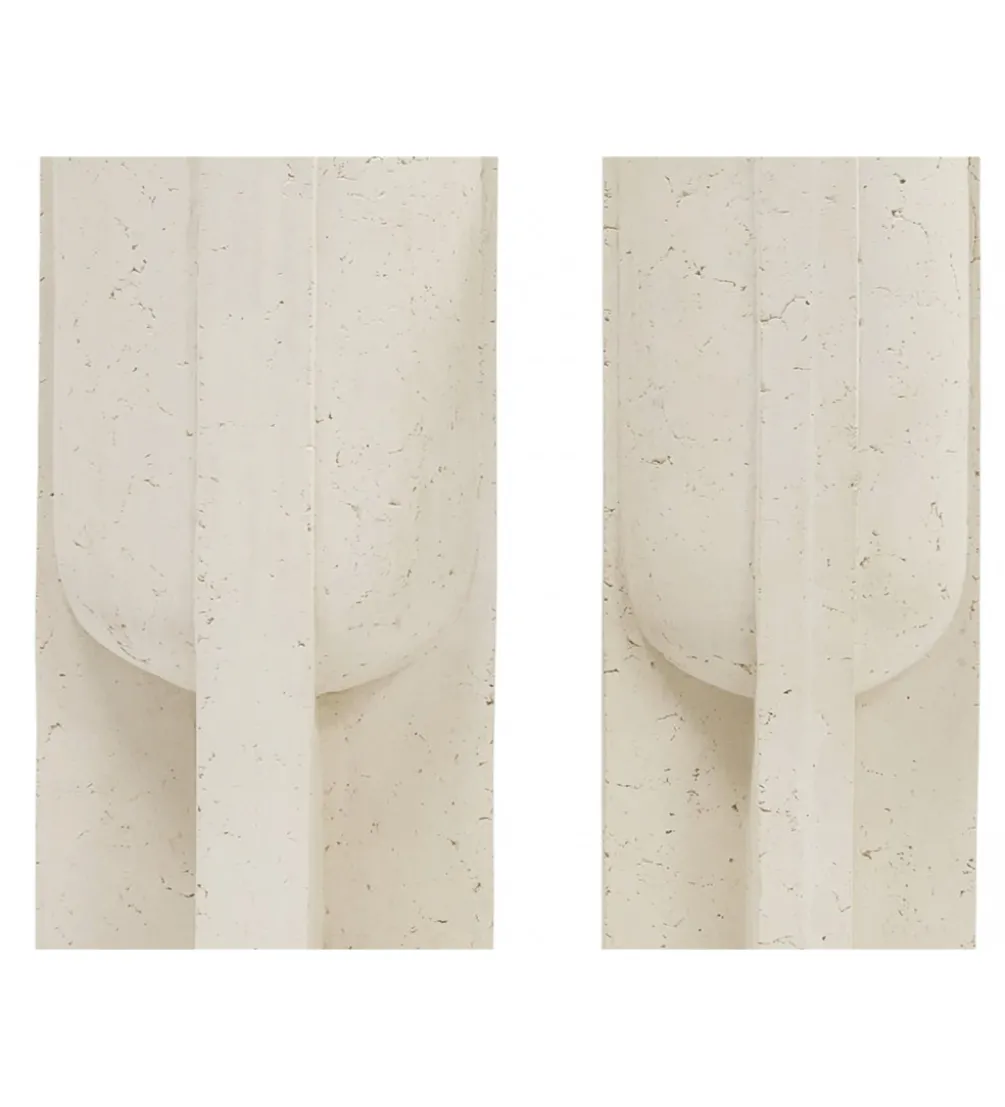 Zestaw 2 donic FERVA 101 cm 80 cm biała